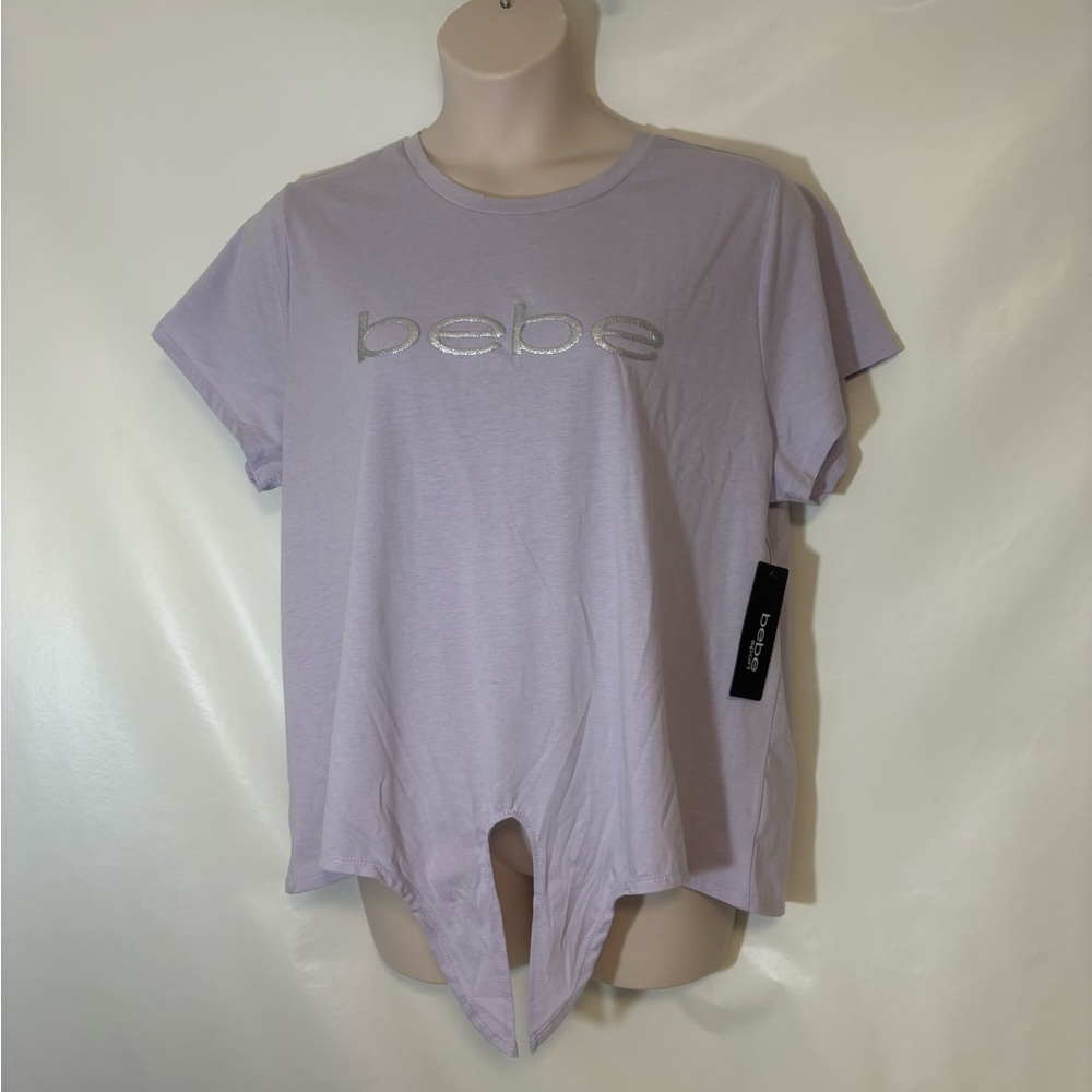 Bebe Light Purple Short Sleeve Tee NWT